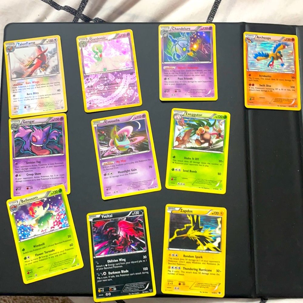 Binder of Pokémon cards